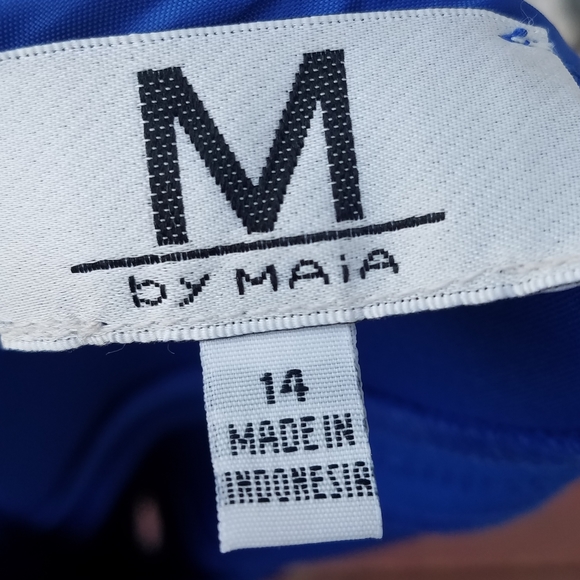 M by Maia Plus Size Fit And Flare Scuba Dress - Picture 6 of 6